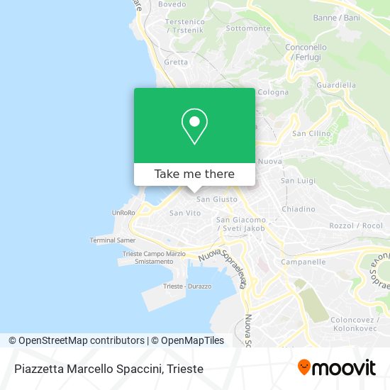 Piazzetta Marcello Spaccini map