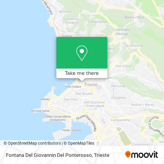 Fontana Del Giovannin Del Ponterosso map