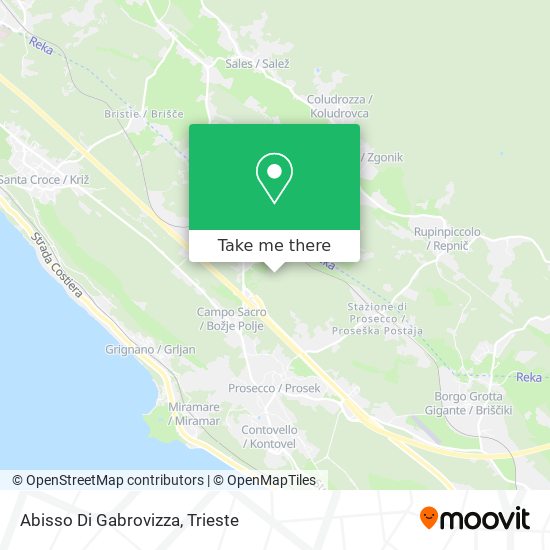 Abisso Di Gabrovizza map