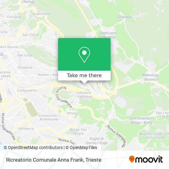 Ricreatorio Comunale Anna Frank map