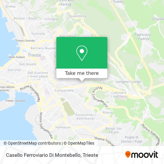 Casello Ferroviario Di Montebello map