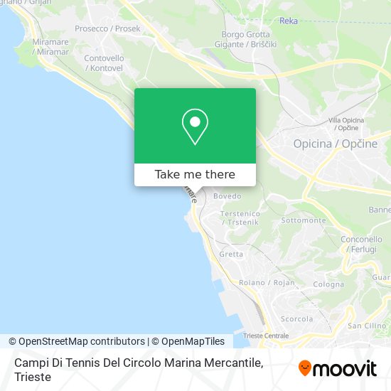 Campi Di Tennis Del Circolo Marina Mercantile map