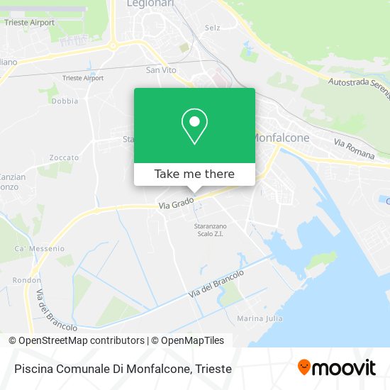 Piscina Comunale Di Monfalcone map
