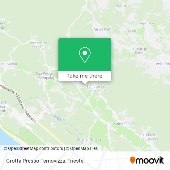 Grotta Presso Ternovizza map