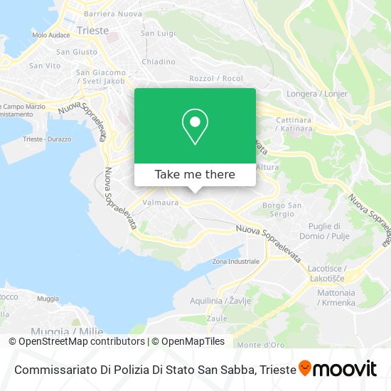 Commissariato Di Polizia Di Stato San Sabba map