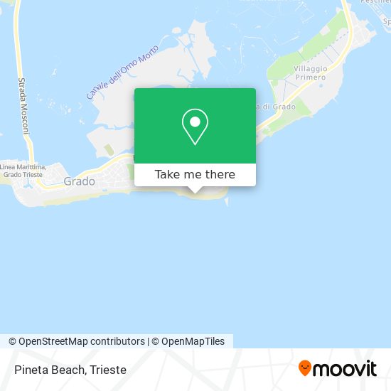 Pineta Beach map