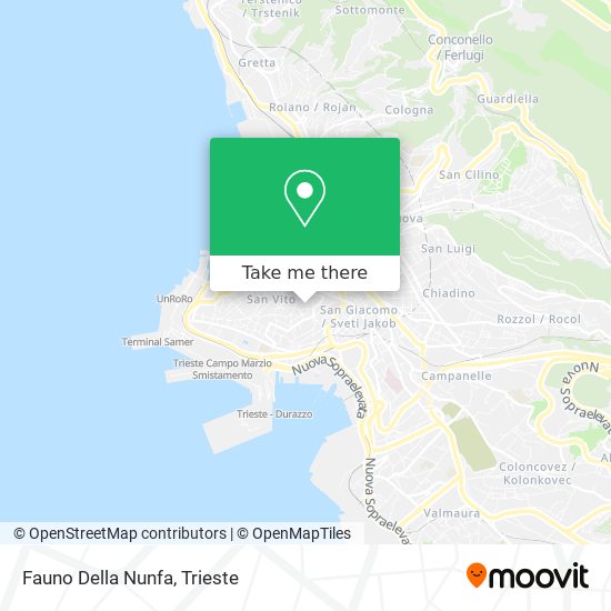 Fauno Della Nunfa map