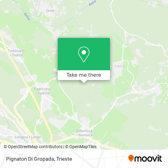 Pignaton Di Gropada map