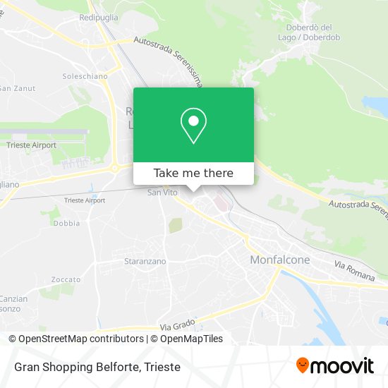 Gran Shopping Belforte map