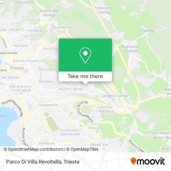 Parco Di Villa Revoltella map