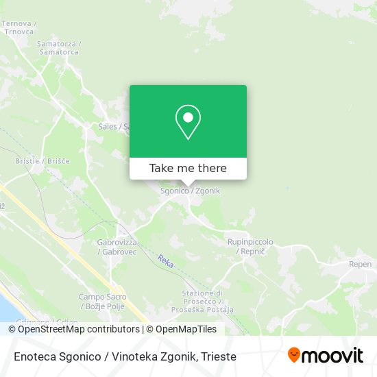 Enoteca Sgonico / Vinoteka Zgonik map