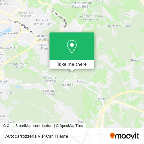 Autocarrozzeria VIP-Car map