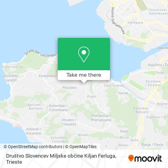 Društvo Slovencev Miljske občine Kiljan Ferluga map