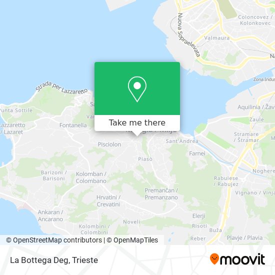 La Bottega Deg map
