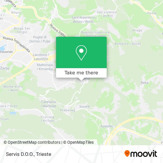 Servis D.O.O. map
