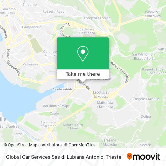 Global Car Services Sas di Lubiana Antonio map