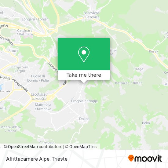 Affittacamere Alpe map