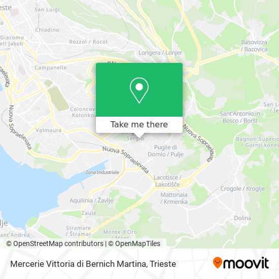 Mercerie Vittoria di Bernich Martina map