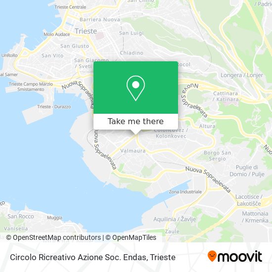 Circolo Ricreativo Azione Soc. Endas map