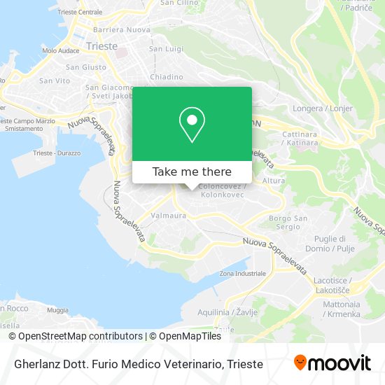 Gherlanz Dott. Furio Medico Veterinario map