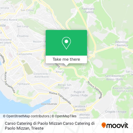 Carso Catering di Paolo Mizzan Carso Catering di Paolo Mizzan map