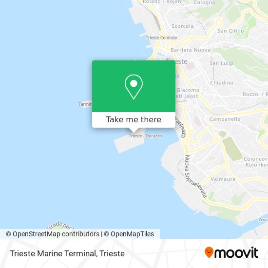 Trieste Marine Terminal map