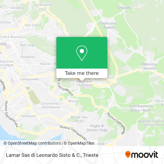 Lamar Sas di Leonardo Sisto & C. map
