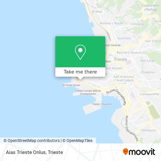 Aias Trieste Onlus map