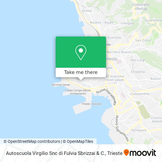 Autoscuola Virgilio Snc di Fulvia Sbrizzai & C. map