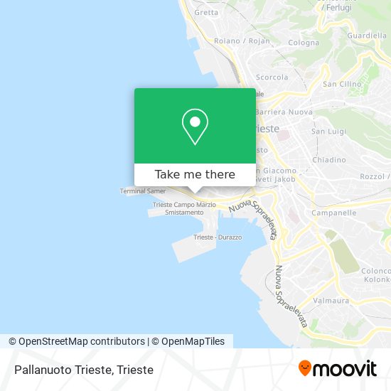 Pallanuoto Trieste map