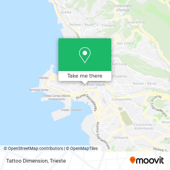 Tattoo Dimension map
