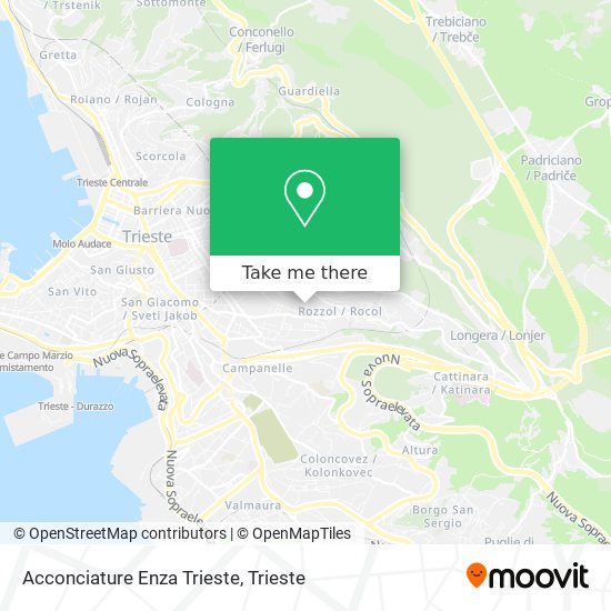 Acconciature Enza Trieste map