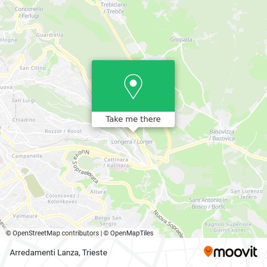 Arredamenti Lanza map