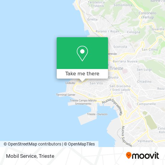 Mobil Service map