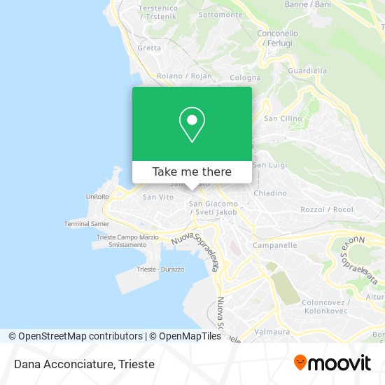 Dana Acconciature map