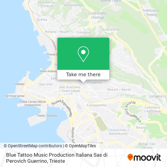 Blue Tattoo Music Production Italiana Sas di Perovich Guerrino map