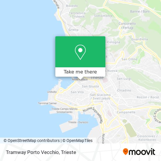 Tramway Porto Vecchio map