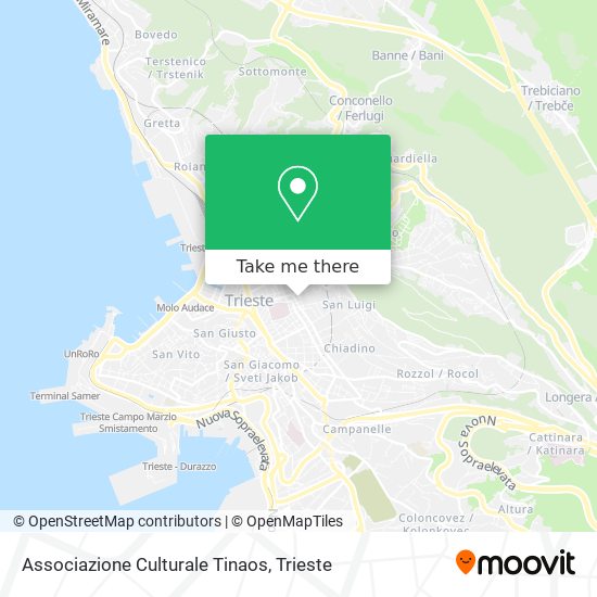 Associazione Culturale Tinaos map