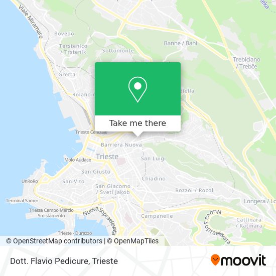 Dott. Flavio Pedicure map