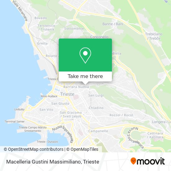 Macelleria Gustini Massimiliano map