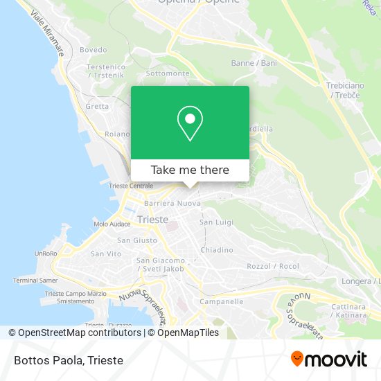 Bottos Paola map