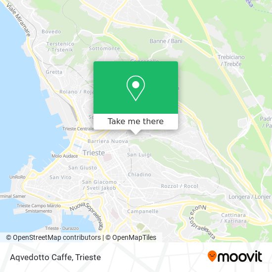 Aqvedotto Caffe map