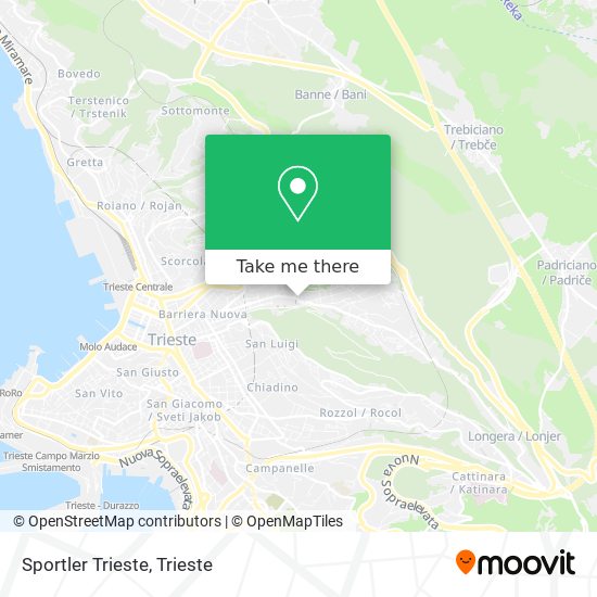 Sportler Trieste map