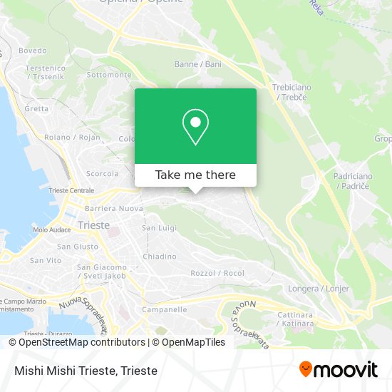 Mishi Mishi Trieste map