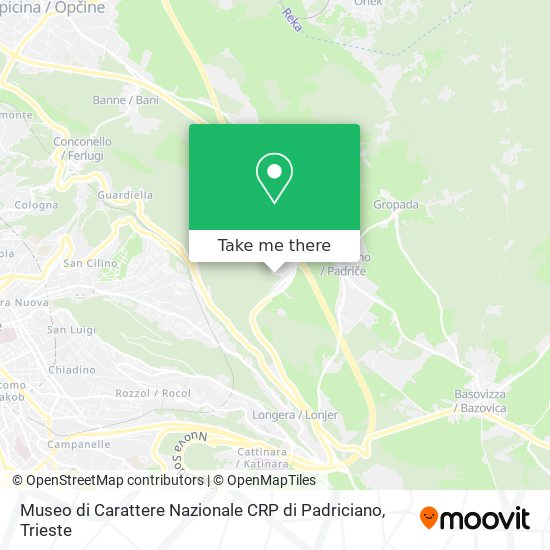 Museo di Carattere Nazionale CRP di Padriciano map