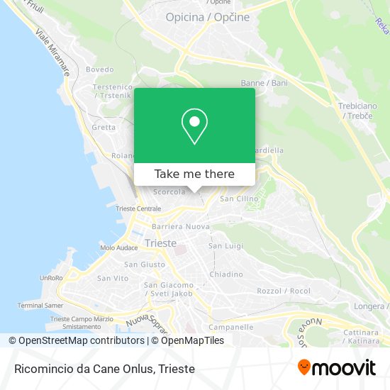 Ricomincio da Cane Onlus map