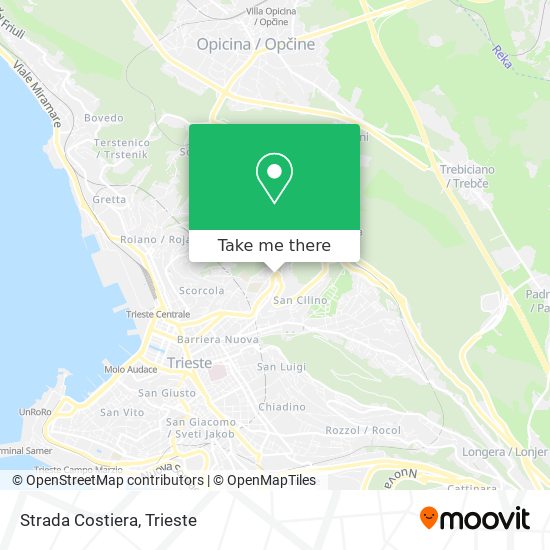 Strada Costiera map