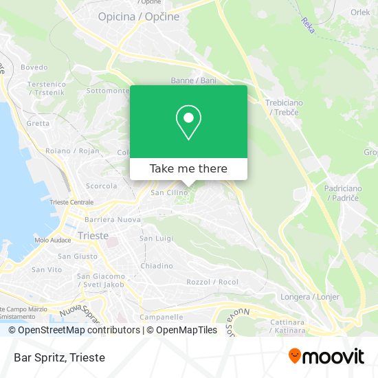 Bar Spritz map