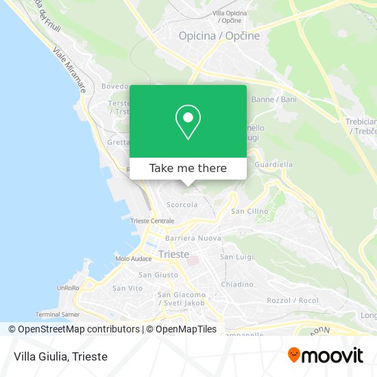 Villa Giulia map
