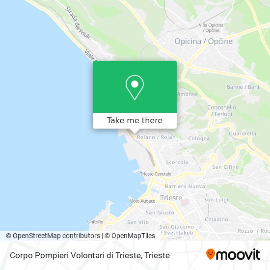 Corpo Pompieri Volontari di Trieste map